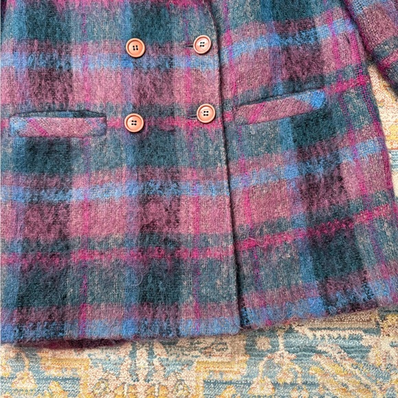 Vintage Plaid Wool Blazer - Picture 6 of 7